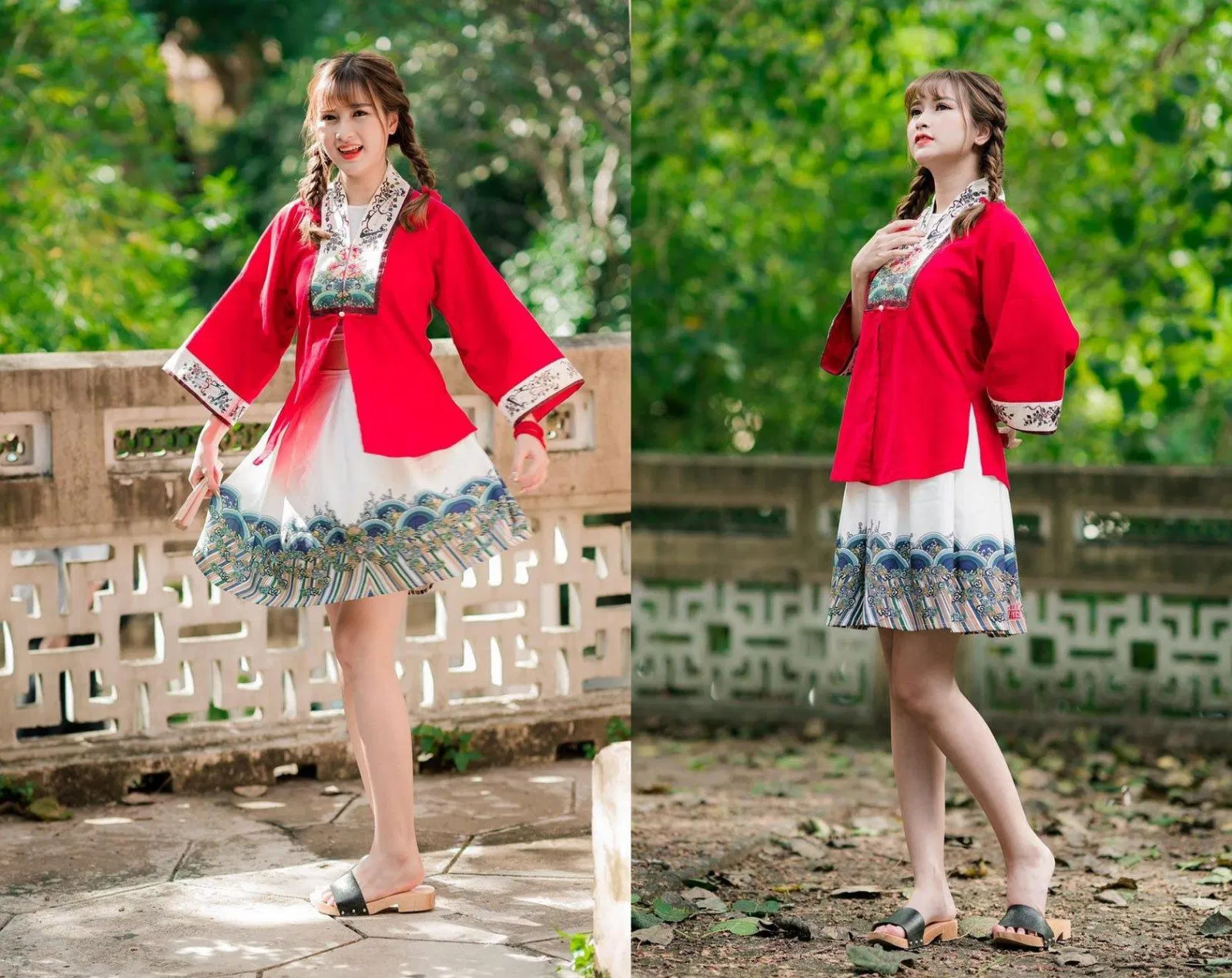 Mẫu Nhật Bình đỏ đẹp, rất phù hợp diện Tết 2021. (Ảnh: V'style - Việt Cổ Phục Cách Tân) Gợi ý 30 mẫu Việt phục cách tân đẹp, ấn tượng cho bạn du xuân Tết 2021 áo dài cách tân áo dài cách tân đẹp áo dài cách tân ngắn tay áo dài cách tân với chân váy áo tấc cách tân chơi tết Cổ Phục cổ phục cách tân cổ phục việt cổ phục Việt Nam đón tết giao lĩnh cách tân list nhật bình cách tân tết tết âm lịch tết Nguyên Đán trang phục truyền thống Việt phục việt phục cách tân