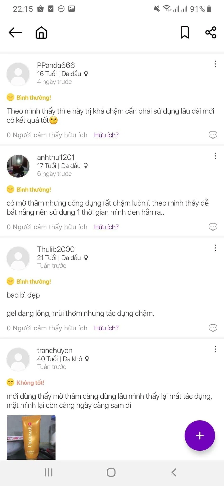 Đánh giá của các khách hàng đã sử dụng trên ứng dụng Reviewty (Ảnh: BlogAnChoi).