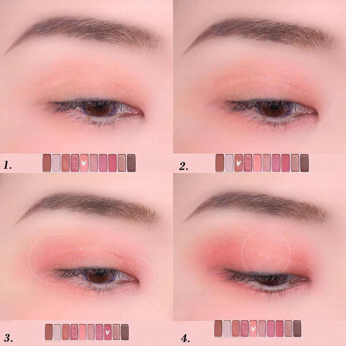 Một hướng dẫn đánh phấn mắt đơn giản và tự nhiên (ảnh: internet)