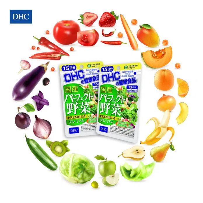 Viên uống DHC rau củ chứa 32 loại rau, củ quả khác nhau ( Nguồn: internet)