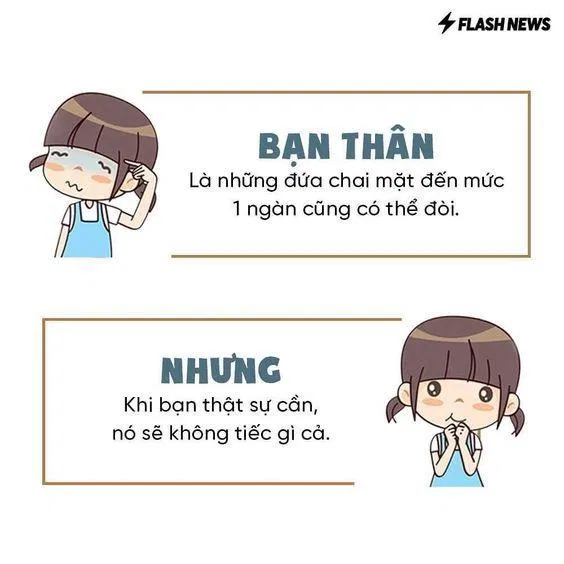 Bạn thân chính là như vậy đó (ảnh: internet)
