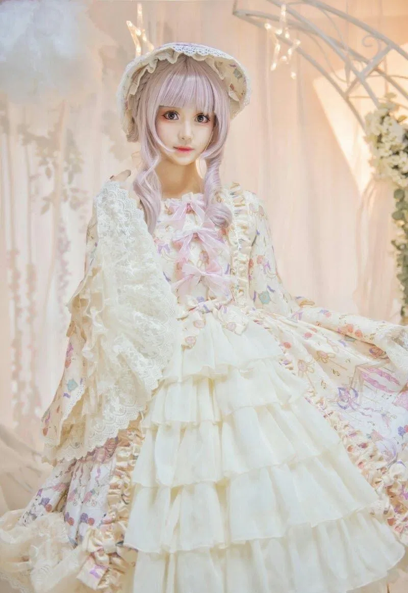 Kiểu tóc phổ biến của công đồng lolita cosplay (Nguồn: Internet)