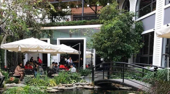 Một góc thư giãn tại The Garden House Cafe Bistro (Nguồn: Internet)