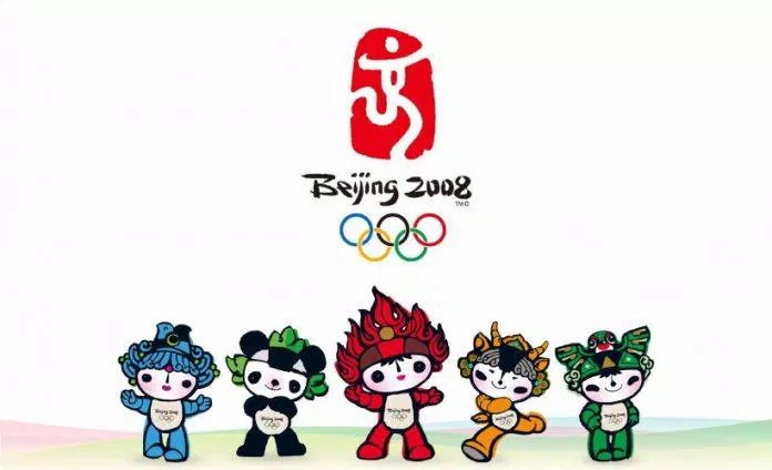 5 Bé Phúc linh vật của Olympic 2008, trong đó có gấu trúc (Ảnh: Internet)