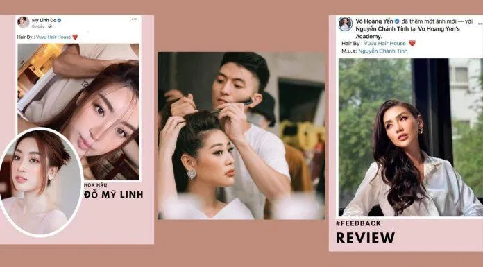Vuvu Hair House là bạn đồng hành của nhiều nghệ sĩ nổi tiếng. (Nguồn: Internet)