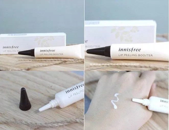 Innisfree Lip Peeling Booster có kết cấu dạng kem mịn, dễ tán trên môi ( Nguồn: internet)