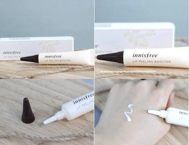 Innisfree Lip Peeling Booster có kết cấu dạng kem mịn, dễ tán trên môi ( Nguồn: internet)