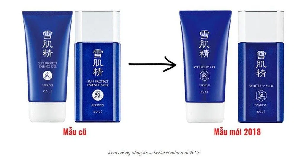Mẫu mới của kem chống nắng KOSÉ SEKKISEI White UV SPF50+/PA++++ (Ảnh Internet) Mẫu mới của kem chống nắng KOSÉ SEKKISEI White UV SPF50+/PA++++ (Ảnh Internet)