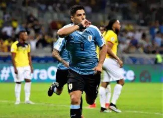 Hình ảnh Luis Suárez trong màu áo đội tuyển quốc gia