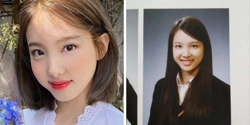 Nayeon (TWICE) thời còn đi học và bây giờ. (Nguồn: Internet)