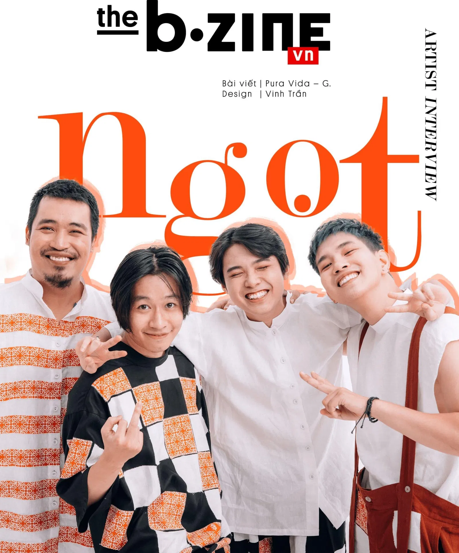 Ngọt trên bìa tạp chí The B-zine