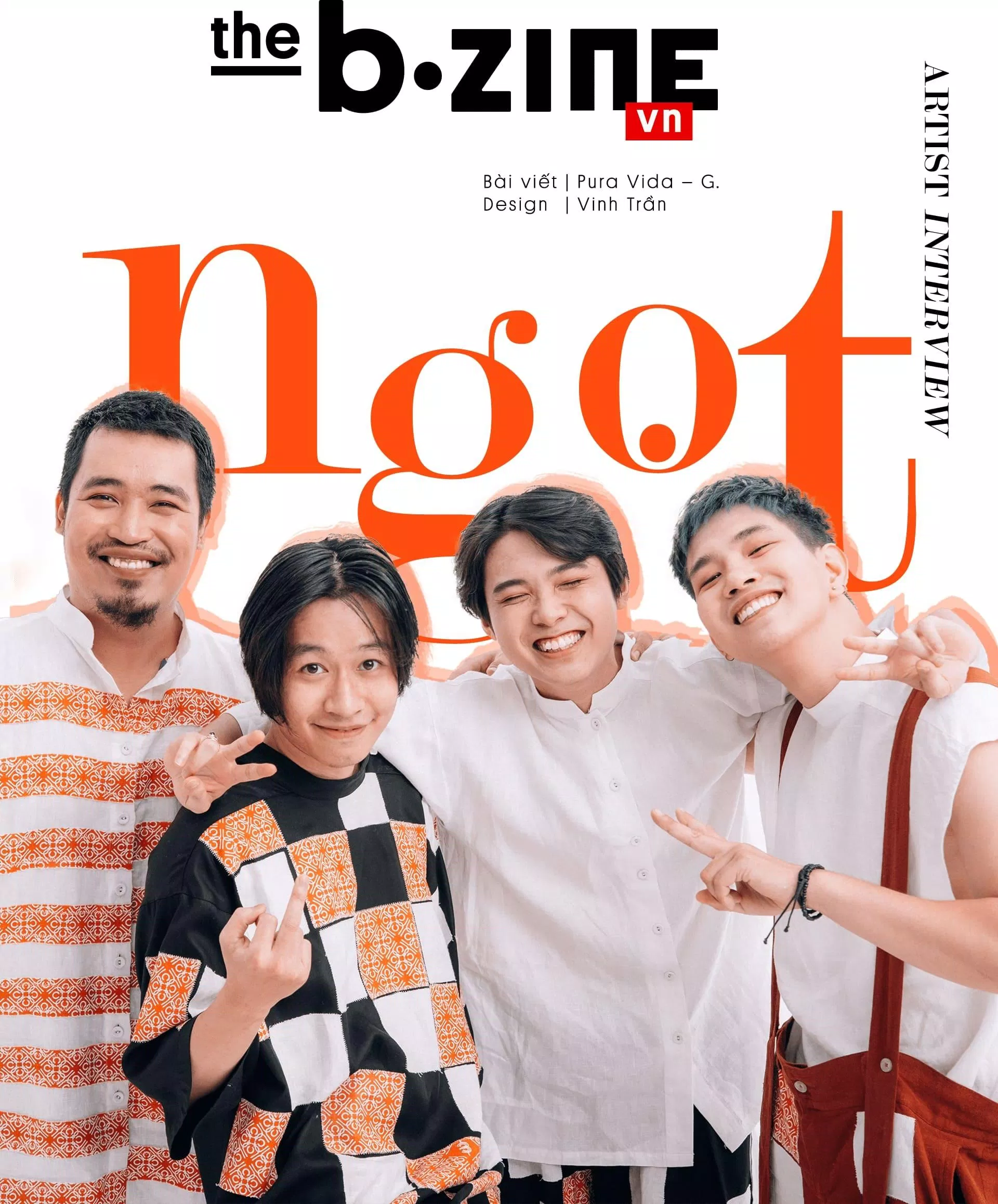 Ngọt trên bìa tạp chí The B-zine