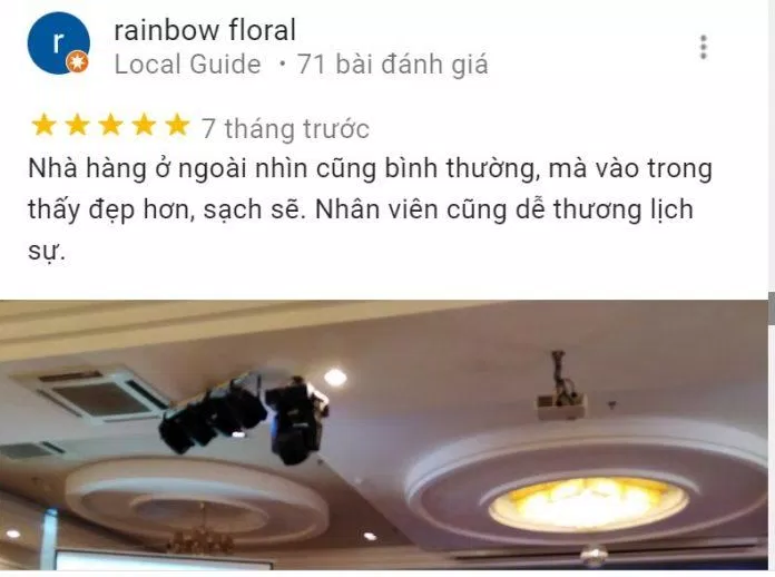 Đánh giá của khách hàng về Diamond Place. (Ảnh: BlogAnChoi)