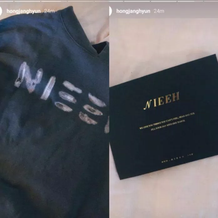 Nhiếp ảnh gia thân thiết của Jennie khoe chiếc áo nỉ Nieeh trên trang cá nhân. (Ảnh: Internet)