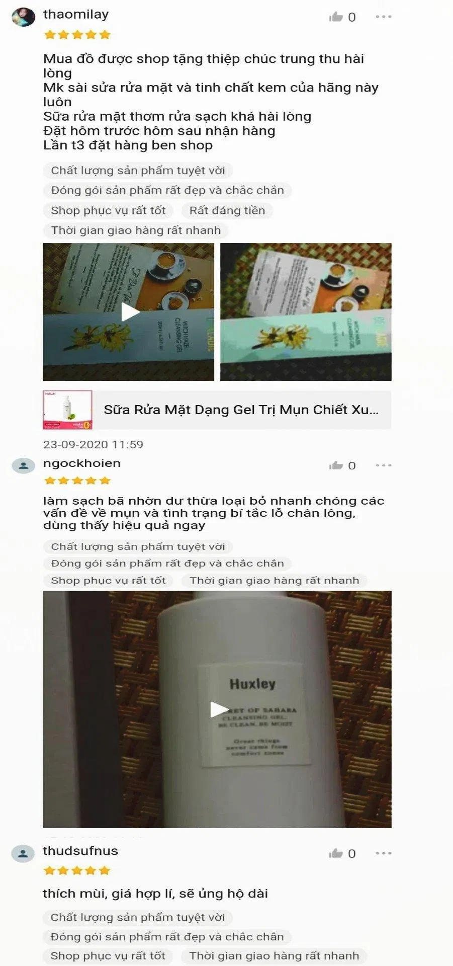 Một vài nhận xét của khách hàng trên Shopee (ảnh: BlogAnChoi)