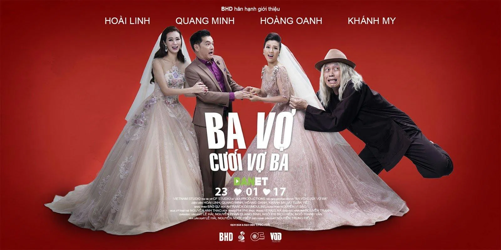 Poster phim Ba Vợ Cứu Vợ Ba. (Ảnh: Internet)