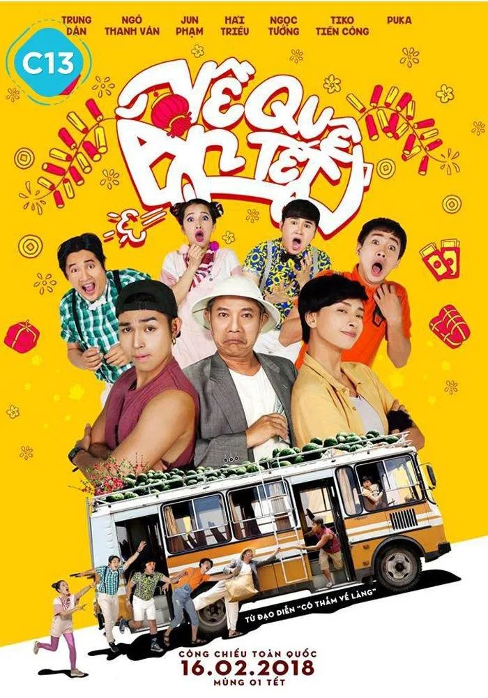 Poster phim Về Quê Ăn Tết. (Ảnh: Internet)