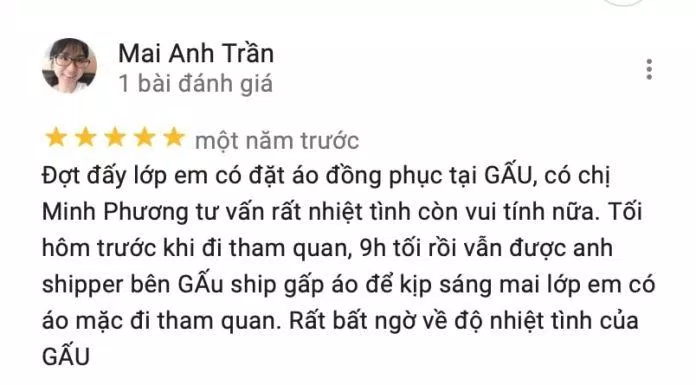 Review Gấu Uniform (Ảnh BlogAnChoi)