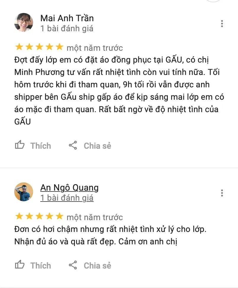 Review Gấu Uniform (Ảnh BlogAnChoi)
