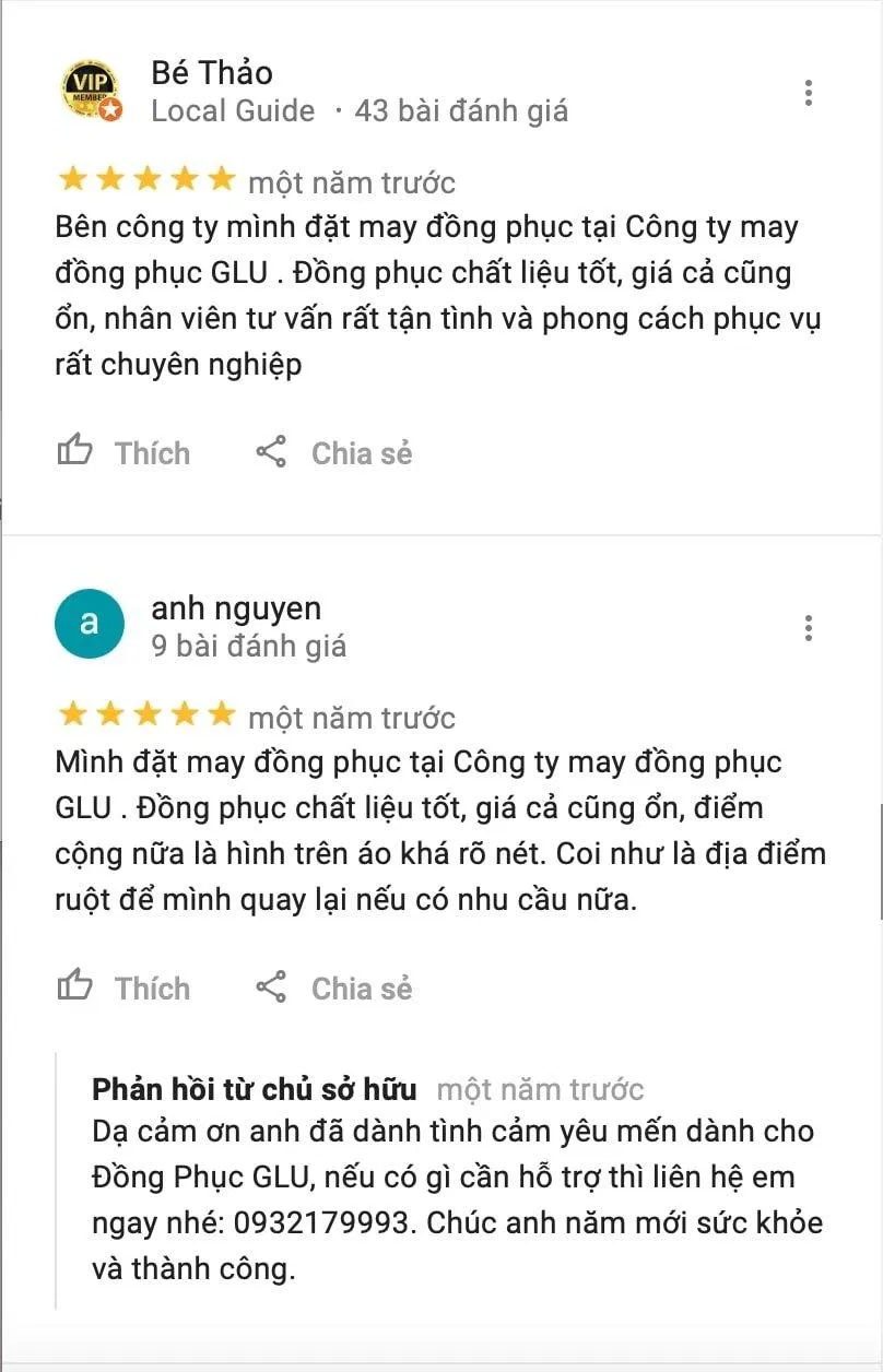 Review Công Ty May Đồng Phục GLU (Ảnh BlogAnChoi)