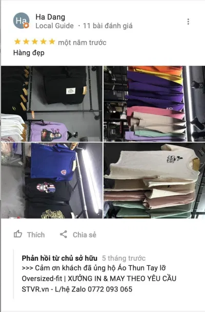 Review Áo Thun Tay Lỡ Oversized-fit® Tshirts (STVR) (Ảnh BlogAnChoi)