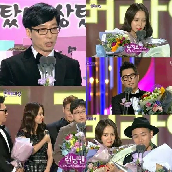 Các thành viên tại SBS Entertainment Awards 2015 . ( Ảnh : Internet )