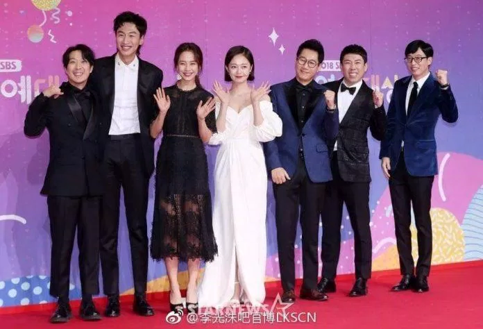 Các thành viên Running Man tại SBS Entertainment Awards 2018 . ( Ảnh : Internet )
