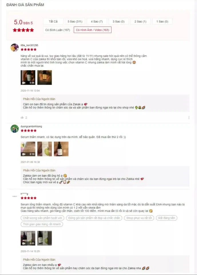 Những đánh giá chân thật, tích cực về sản phẩm trên Shopee (Nguồn: Bloganchoi).