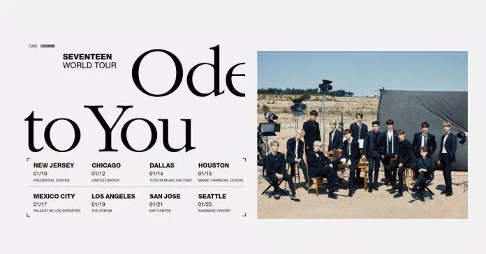 World Tour "Ode to you" là chuyến lưu diễn vòng quanh thế giới thứ 2 của SEVENTEEN (Ảnh: Internet) World Tour "Ode to you" là chuyến lưu diễn vòng quanh thế giới thứ 2 của SEVENTEEN (Ảnh: Internet)