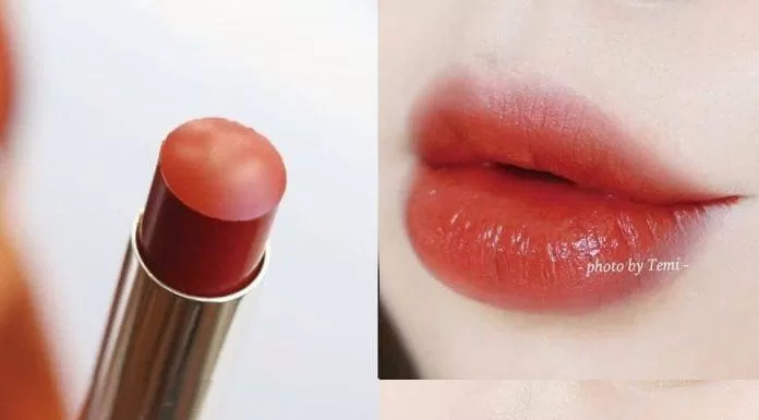 Swatch son Dior Rouge Dior Ultra Rouge 436 - Ultra Trouble - Màu cam cháy. (nguồn: internet)