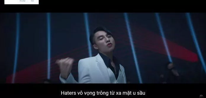 Hình ảnh Sơn Tùng bắn rap trong MV mới