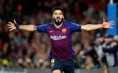 Suárez trong màu áo Barcelona (Ảnh: Internet) Suárez trong màu áo Barcelona (Ảnh: Internet)