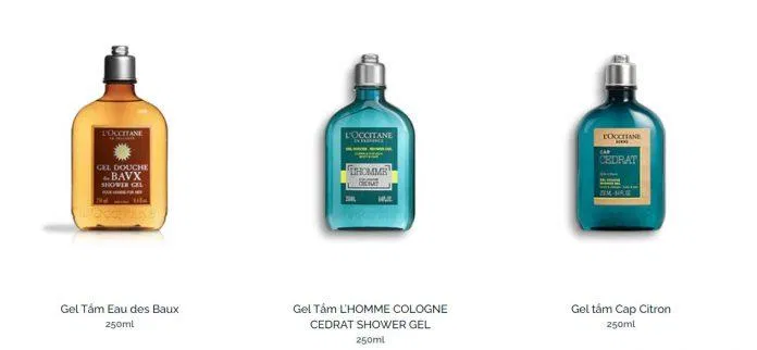 Dầu tắm Loccitane dành cho nam. (Nguồn: BlogAnChoi)