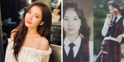 Suzy thời còn đi học và bây giờ. (Nguồn: Internet)