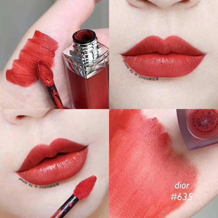 Swatch son dior màu 635. (nguồn: internet) Swatch son dior màu 635. (nguồn: internet)