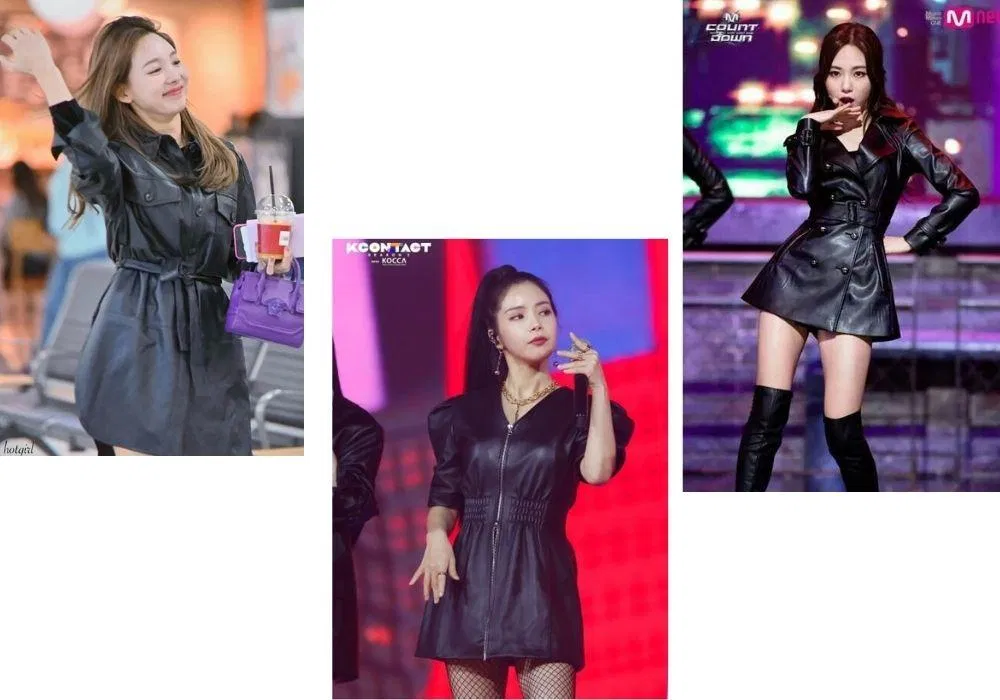 Những chiếc váy da ngắn vừa giúp tôn lên đường nét cơ thể vừa giúp bạn bớt "dừ" hơn khi diện đồ da. (Ảnh: Internet) Những chiếc váy da ngắn vừa giúp tôn lên đường nét cơ thể vừa giúp bạn bớt "dừ" hơn khi diện đồ da. (Ảnh: Internet)