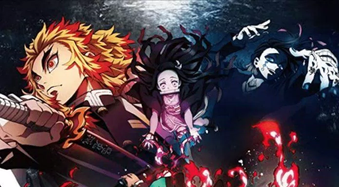 Poster anime Thanh gươm diệt quỷ: Chuyến tàu vô tận. (Nguồn ảnh: Internet)