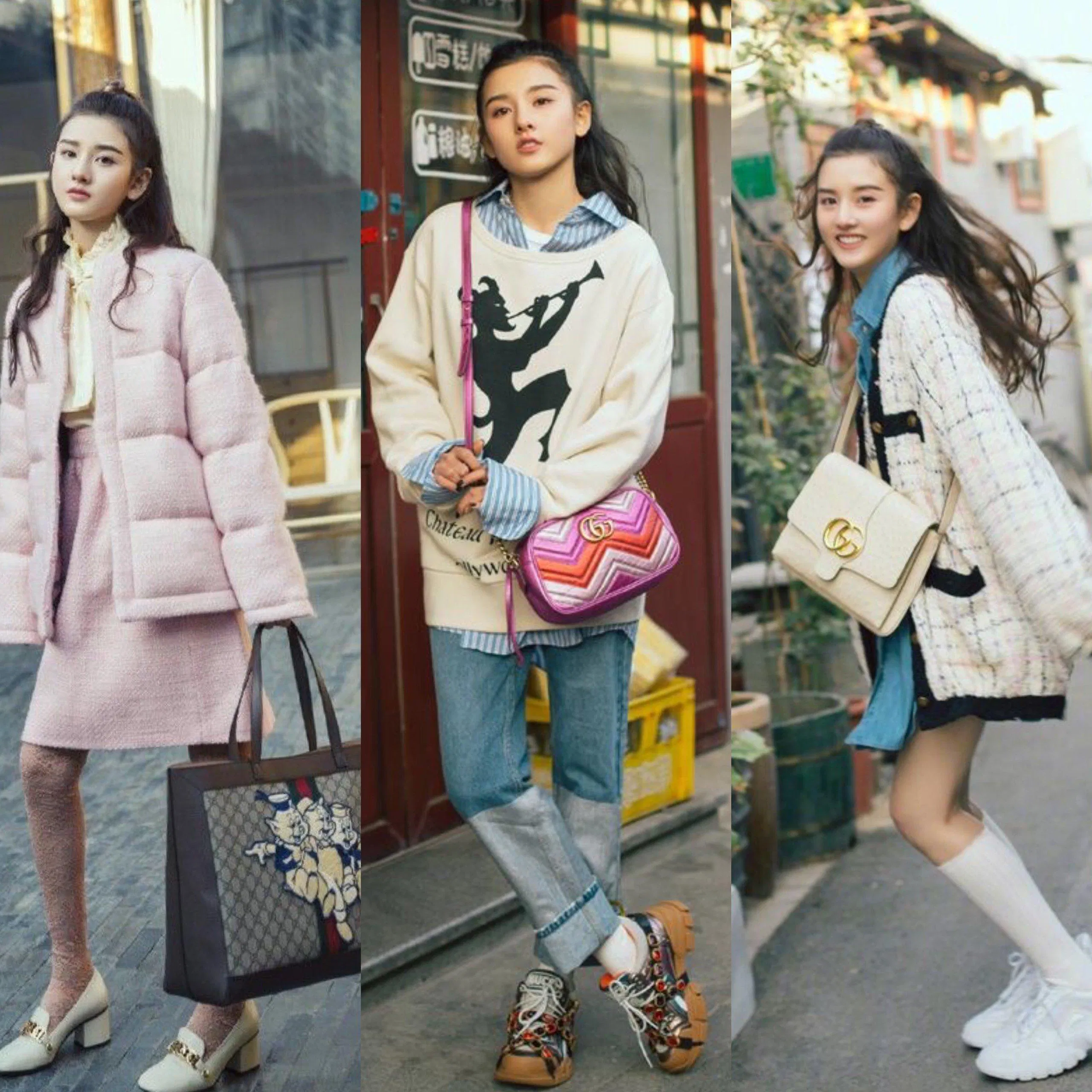 Những chiếc túi Gucci đắt đỏ của nữ diễn viên (Ảnh: Internet)