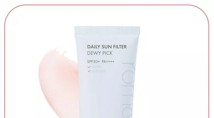 Kem chống nắng hóa học Romand Daily Sun Dewy Pick có chiết xuất từ thiên nhiên bảo vệ da an toàn (Nguồn: Internet)