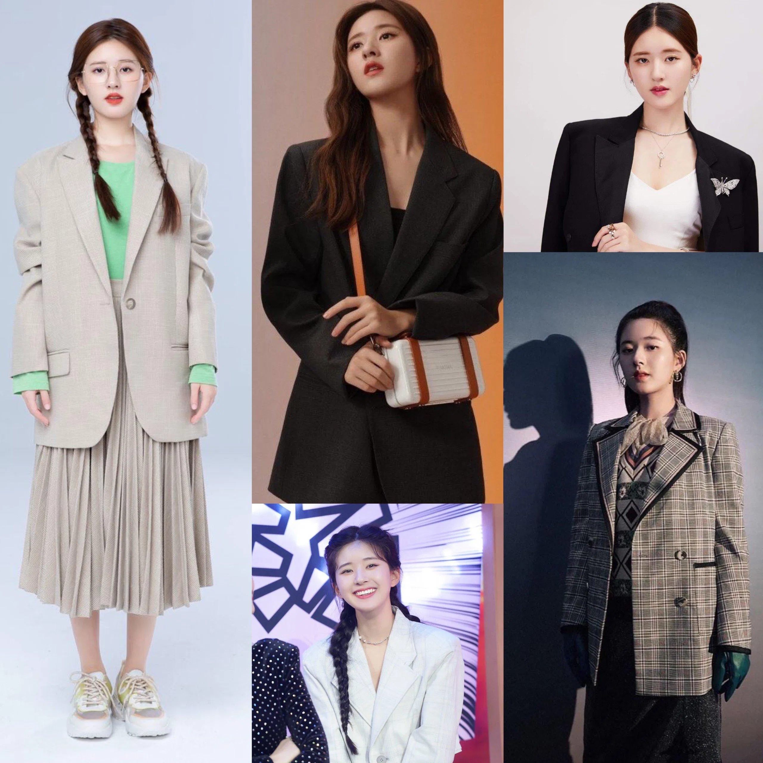 Blazer là món đồ không thể thiếu trong tủ quân áo của Triệu Lộ Tư (Ảnh: Internet)