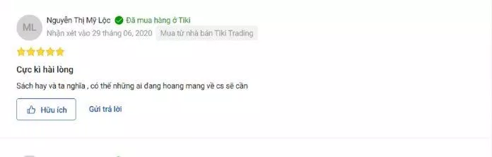 Đánh giá của độc giả trên Tiki. (Ảnh: BlogAnChoi)