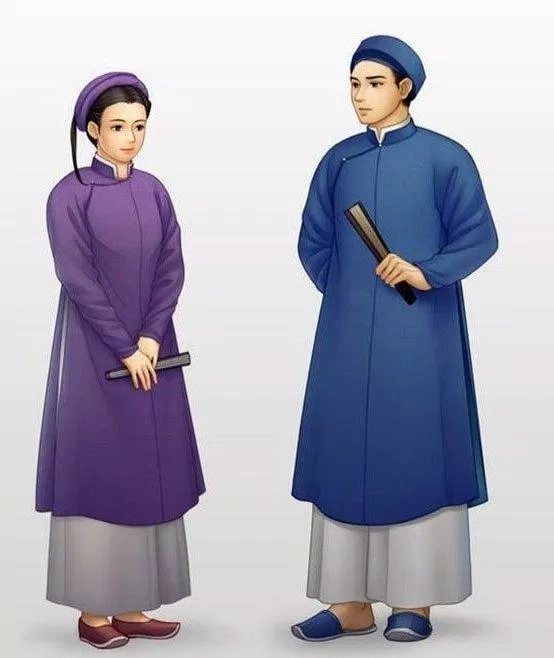 Áo ngũ thȃn tay chẽn truyền thống của nữ và nam. (Ảnh: Internet)