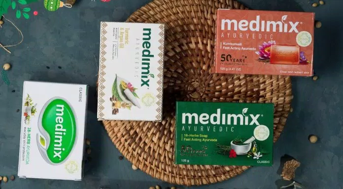 Bao bì các sản phẩm xà phòng của Medimix có thiết kế tương tự nhau (Nguồn: Internet).