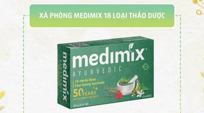 Xà phòng Medix có chứa 18 loại thảo dược giúp điều trị mụn hiệu quả (Nguồn: Internet).