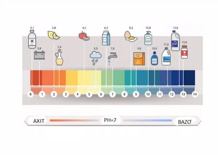 Độ pH lý tưởng cho da từ 4.5 đến 6.5 (Nguồn: Internet)