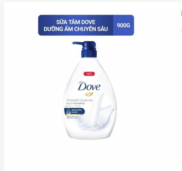 Sữa tắm Dove dịu nhẹ cho da mà vẫn đảm bảo làm sạch da (Nguồn: Internet)