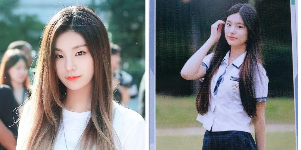 Yeji (ITZY) thời còn đi học và bây giờ. (Nguồn: Internet)