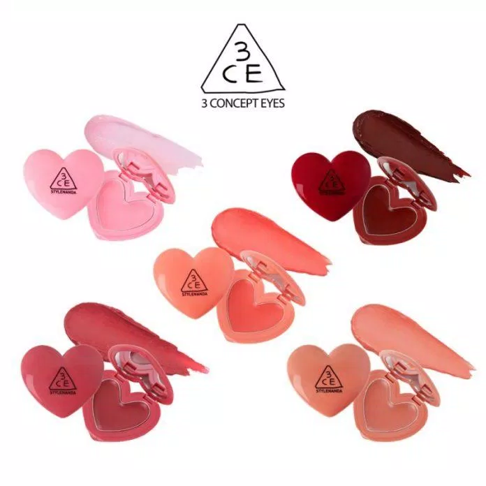 Son dưỡng môi trái tim 3CE Heart Pot Lip (Ảnh: Internet)