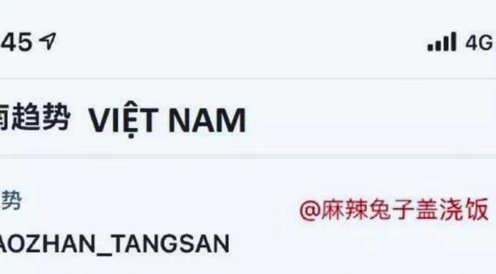 Từ khóa “Tiêu Chiến - Đường Tam” lọt top 1 trending trên Twitter Việt Nam (ảnh: internet)