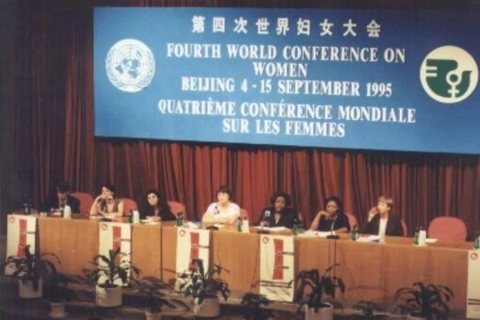 Hội nghị thế giới lần thứ tư về phụ nữ, Bắc Kinh 1995. (Nguồn: Internet)
